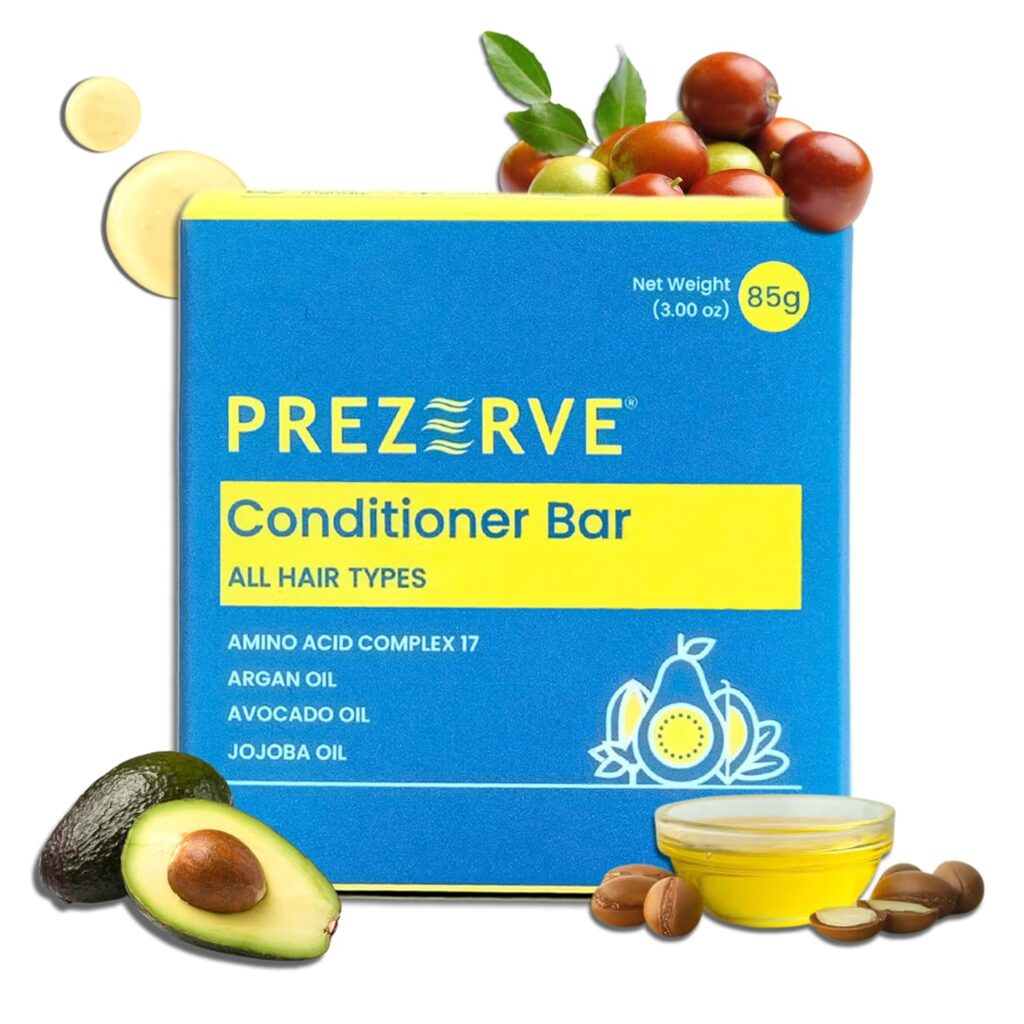 Conditioner Bar For All Hair Types|85 grams|Avocado Oil|Jojoba Oil|Prevents Hair Breakage & Helps Detangle Hair|Soap Free|Safe For Coloured Hair|Unisex