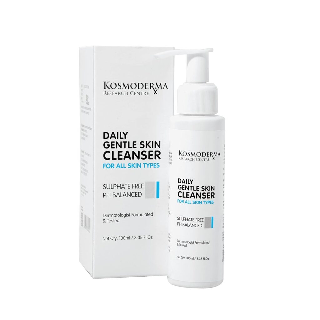 Daily Gentle Skin Cleanser | Gentle Cleanser for Oil-free Glow | pH-balanced, soap and irritant-free Facewash for men and women | Protects against sun damage and dehydration | Facewash for dry skin face, oily and combination skin | 100 ml