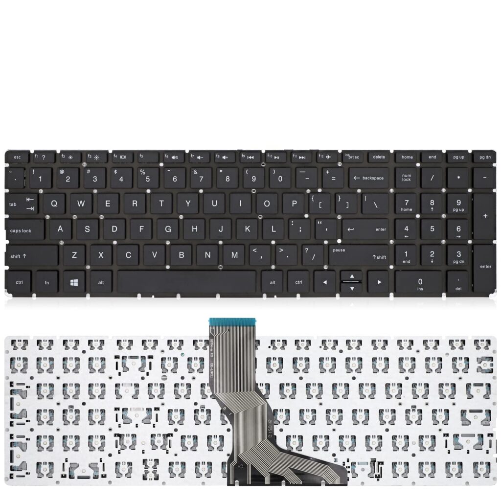 Wefly Laptop Keyboard Compatible for HP 15-BS, 15-BW, 15-BP, 15-BR, 15-BQ, 15-CB, 15-CC, 15-CD, 15-CK, 17-AK, 17-AR, 17-BS, 250 G6, 255 G6, 256 G6 Series
