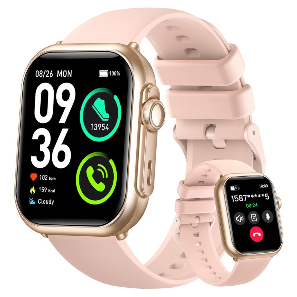 Health & Fitness Trackers for Women Men: 30 Day Battery Life Activity Tracker with Answer/Make Call Blood Pressure SpO2 Sleep Heart Rate Monitor 120+ Sports 5ATM Smart Watch for iPhone Android Reloj