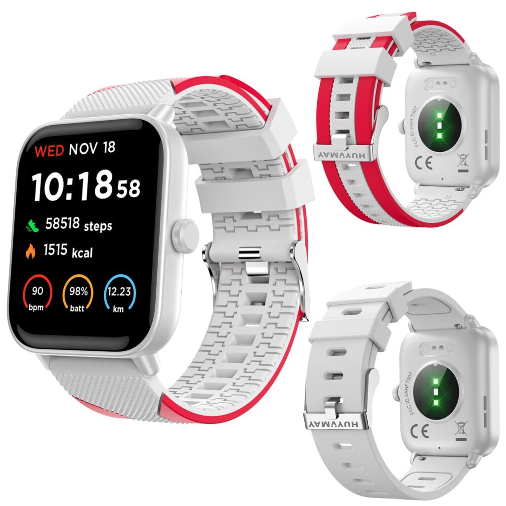 Fashion Smartwatch for Men Women, Alexa Built-in Smart Watch(Make/Answer Call), 2 Watch Bands, 100+ Sports Modes, Sleep/Heart Rate Monitor,IP68 Waterproof 1.8” HD Fitness Watch for iOS Android