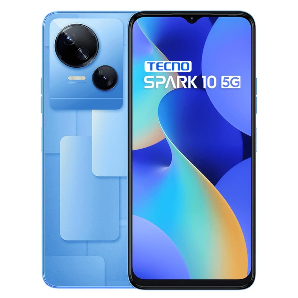 Tecno Spark 10 (Meta Blue, 4GB RAM,64GB Storage) | 16GB Expandable RAM | Ultra Clear 50MP Superior Rear Camera | Dimensity 6020 7nm Powerful Processor | Dual SIM 5G | Corning Gorilla Glass