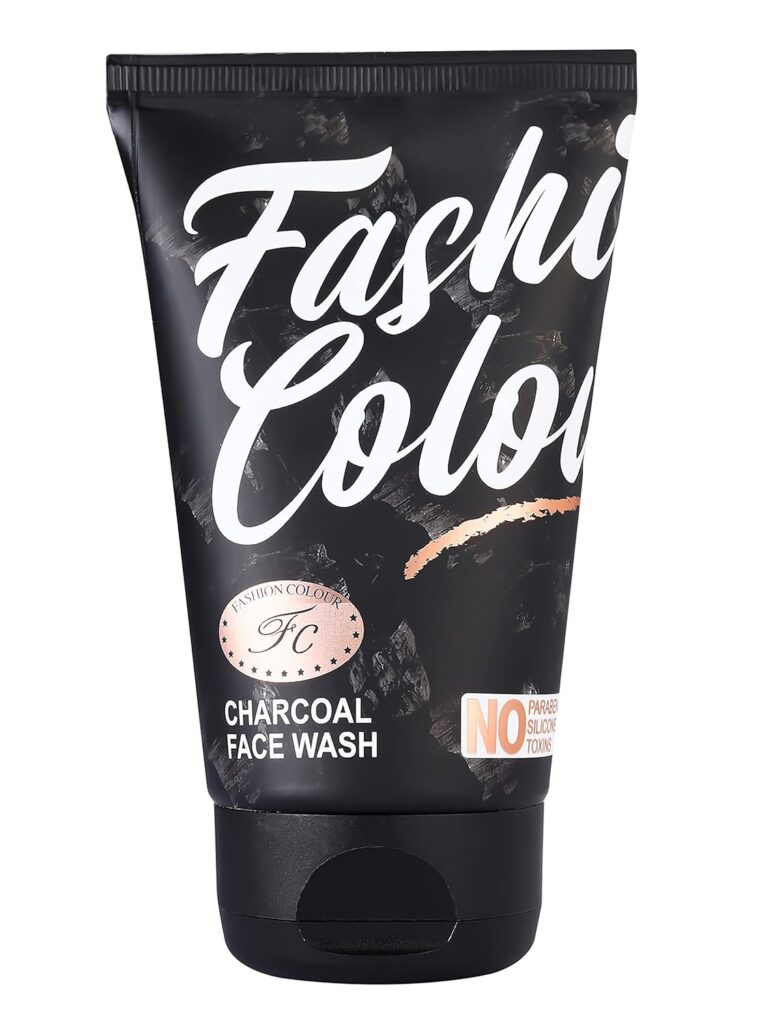FASHION COLOUR CHARCOAL FACEWASH | Detoxifies Skin | Unclogs Pores | Anti-Pollution| Deep Pore Cleaning & Oil Control | Skin Purifying & Deep Detox Formula | For Men & Women | 130g