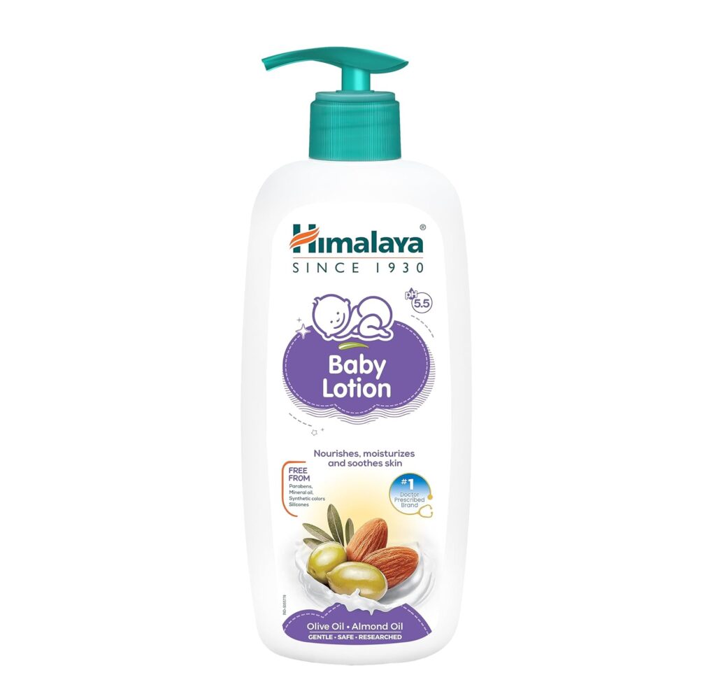 Himalaya Baby Body Lotion, For All Skin Types (600 ml)
