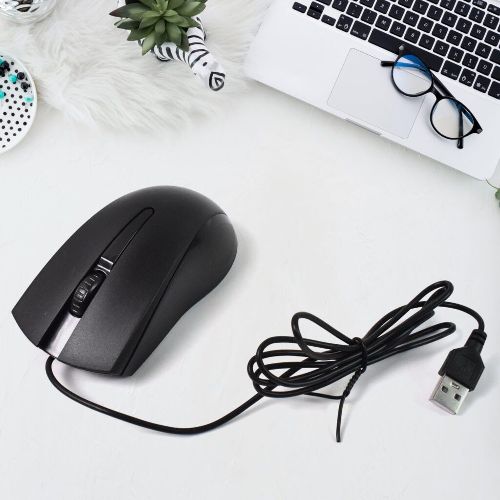 Computer Laptop Wired Optical Mouse, X2 (1 Pc)