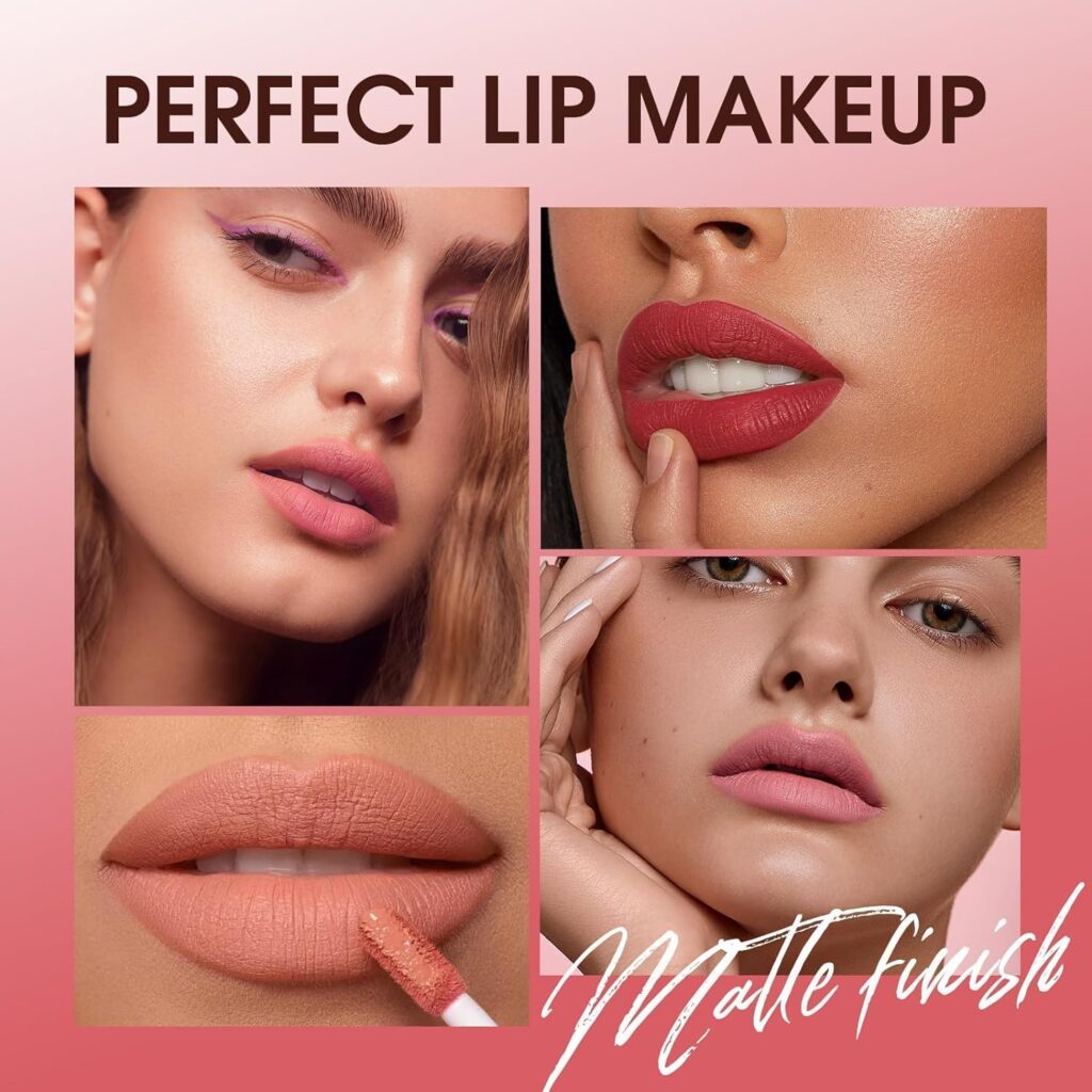 Edition Non Transfer Kiss Proof Beauty Liquid Matte Lipstick Set Of 4 Multi Colors Lipstick Combo Pack For Women/Girls