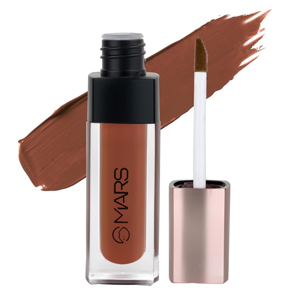MARS Popstar Non-Drying Liquid Mousse Lipstick for Women with Matte Finish | Lightweight and Non-Sticky Formula | Up to 12 Hour Long Lasting | Transferproof & Waterproof (6.0ml) (02-Rock On)