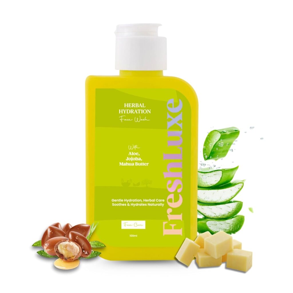 Herbal Hydration Face Wash | Oil & Acne Control | Aloe Vera & Neem |Sulphate, Paraben, Silicon Free | Natural | 100ml