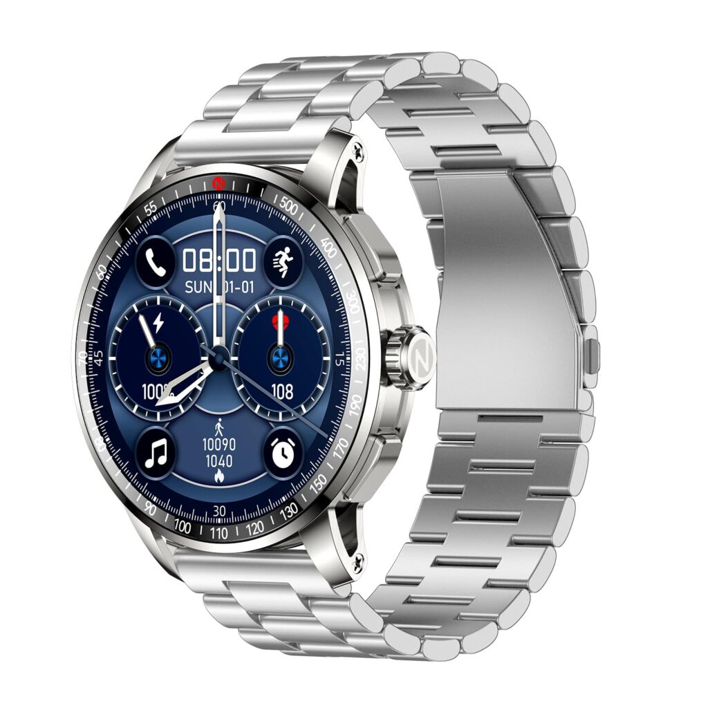 Itel Unicorn Max Smartwatch with 1.43" AMOLED Display, 1000 Nits Brightness, AI Voice Assistant, Bluetooth V5.3, IP68 Waterproof, 200+ Watch Faces, 100+ Sports Modes (Aluminum Silver)