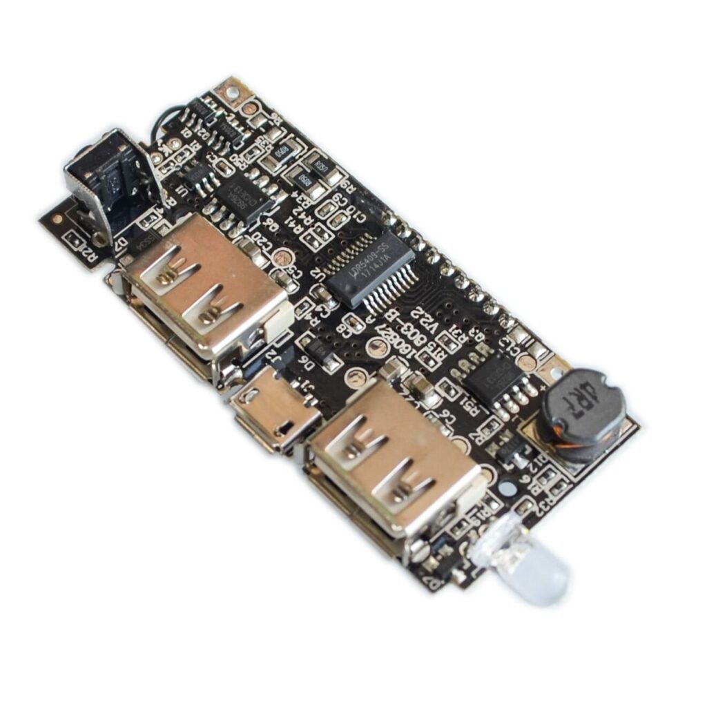 Robocraze Dual USB 5V 1A 2.1A Mobile Power Bank with PCB Power Module LCD