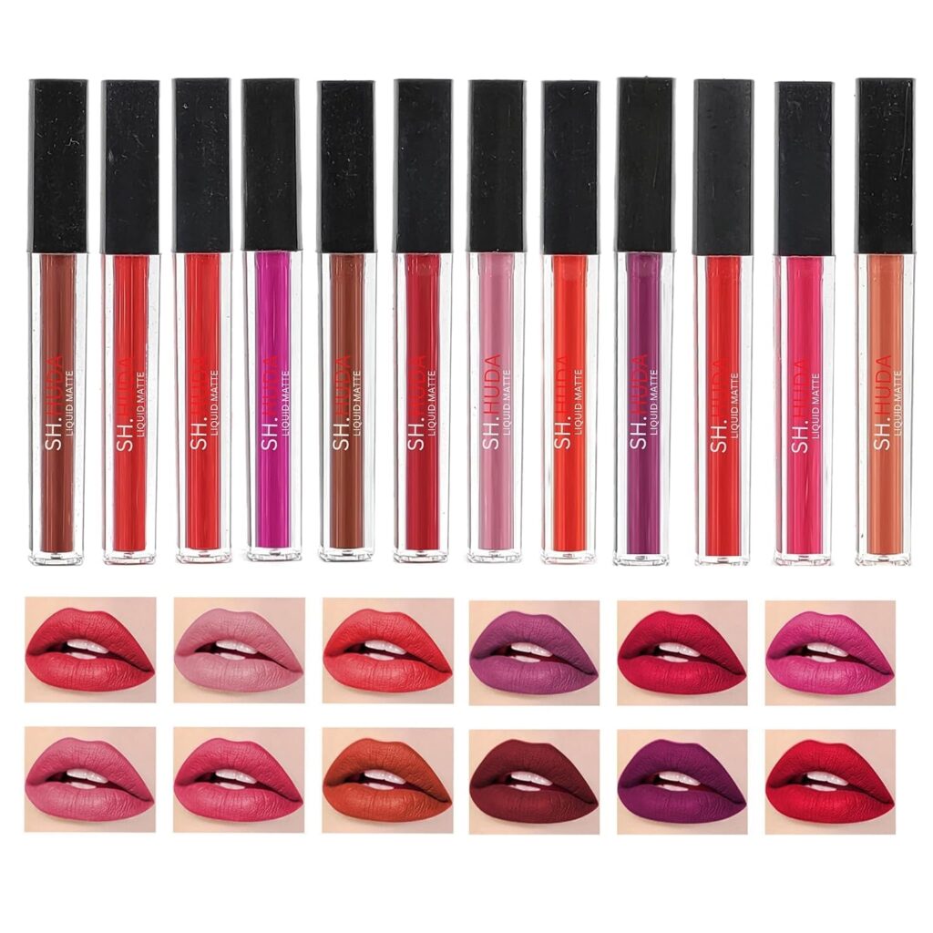 Liquid Beauty Lipsticks Combo Set for Women - 12Pcs Matte Finish, Long lasting, Waterproof Lipstick