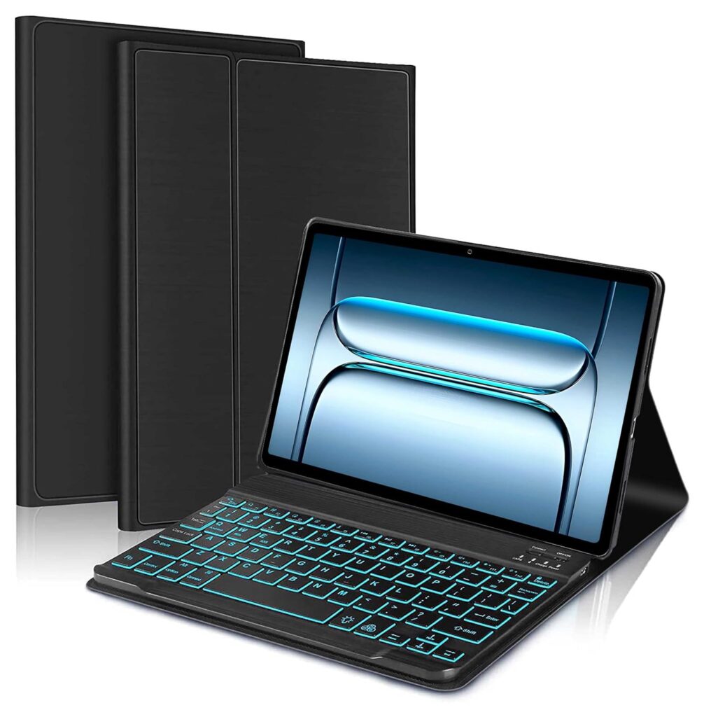 ProElite Keyboard case for OnePlus Pad Lite 11 inch, Magnetic Detachable Wireless Bluetooth Keyboard for OnePlus Pad Lite 11 inch Built-in 7-Colors Backlit, Black