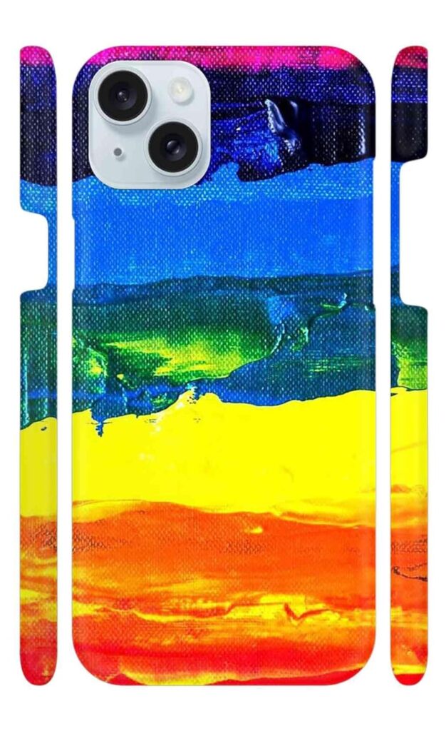 Abstract Multicolor Sketch Designer Printed Hard Back Case for Apple iPhone 15 Back Cover Attractive and Uniquely Crafted Smartphone Case