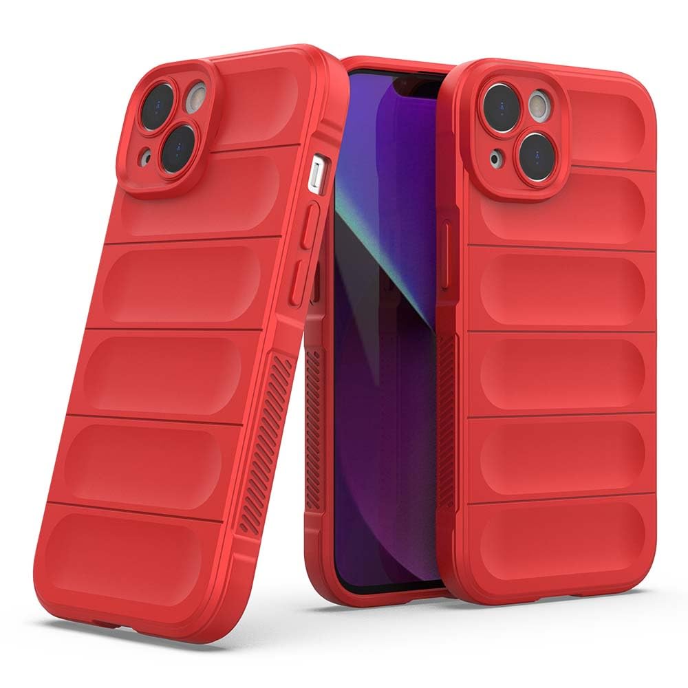 Amazon Basics Basic Case for Apple iPhone 14 (Silicone_Red)