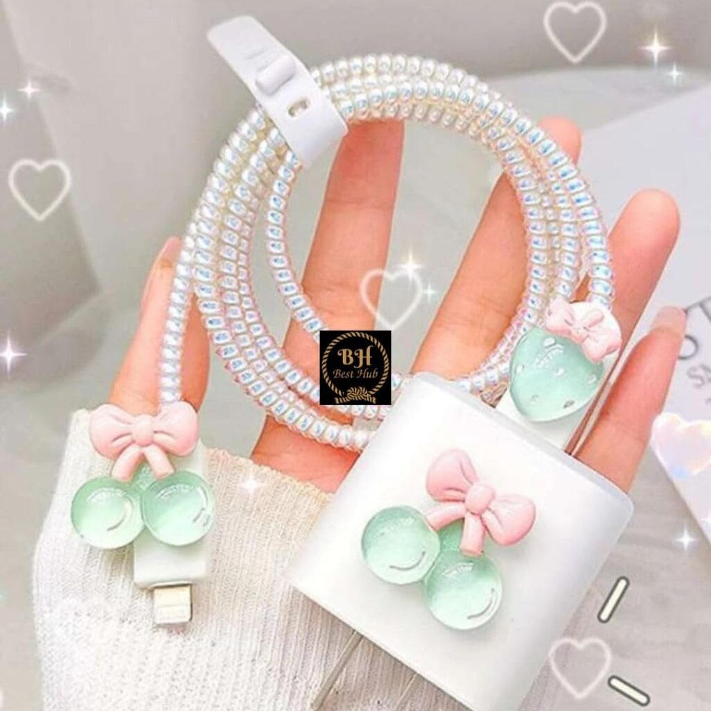 Best HUB Protective Charger Case for iPhone 18W 20W iPhone 15 14 13 12 11 Pro Max Charging Cable Charger Protective Cover Data Cable Protective Sleeve (Green-Lichi)