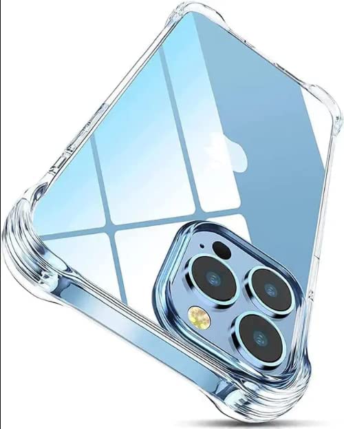 Compatible with Apple iPhone 14 Pro Max, [Bumper] with Anti Dust Plugs Shockproof Slim Back Cover Case for Apple iPhone 14 Pro Max -Transparent