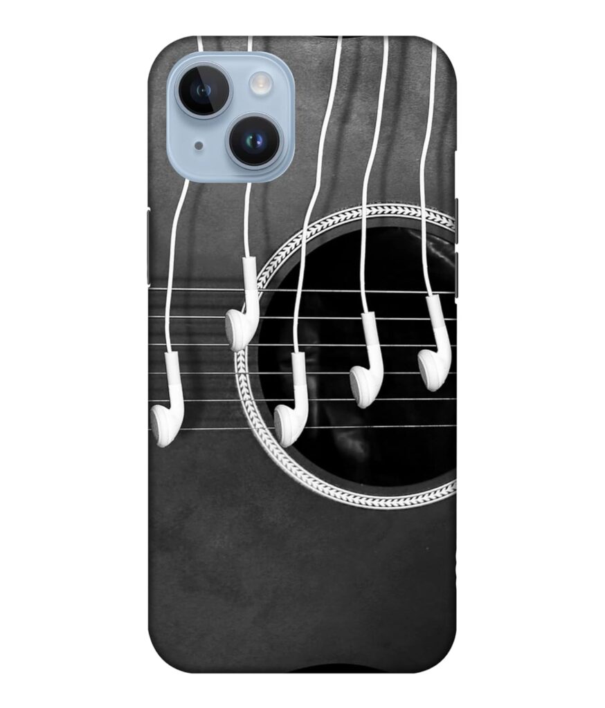 CreativeSoul ''Music & Guitar'' Printed Hard Back Case for iPhone 14 Plus, Designer Cases & Covers for Your Smartphones