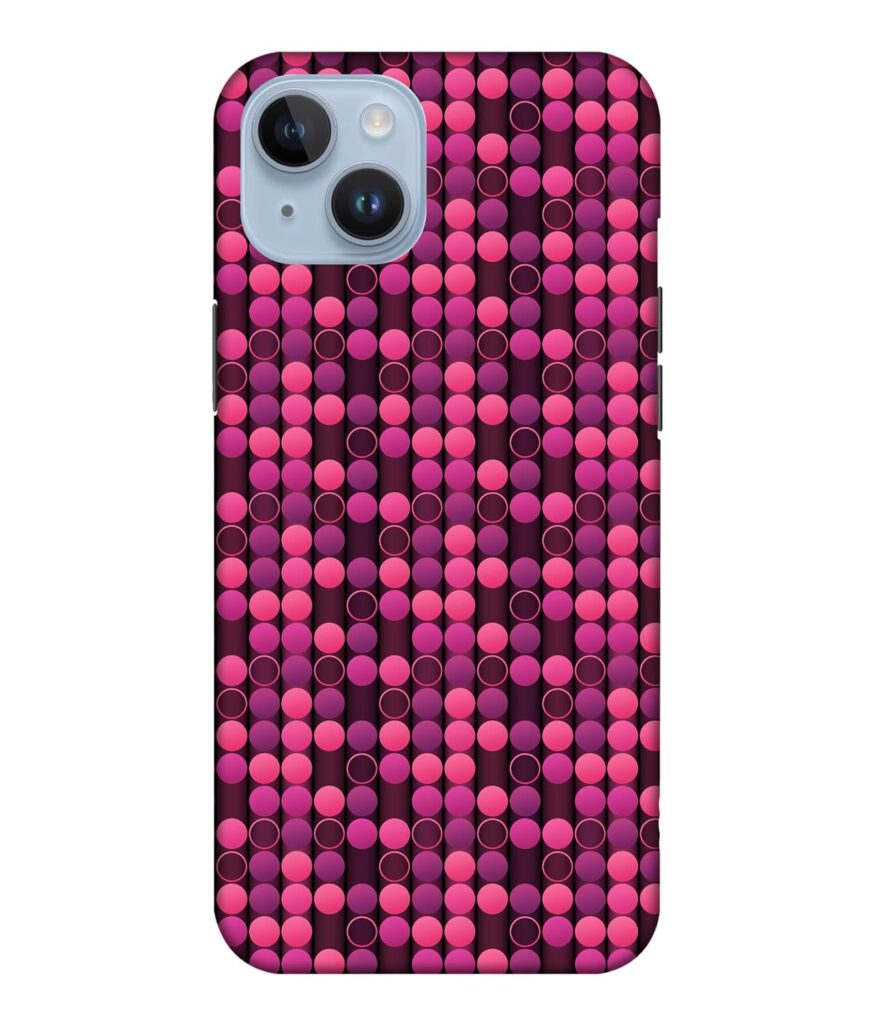 CreativeSoul ''Pink_Texture'' Printed Hard Back Case for iPhone 14 Plus, Designer Cases & Covers for Your Smartphones