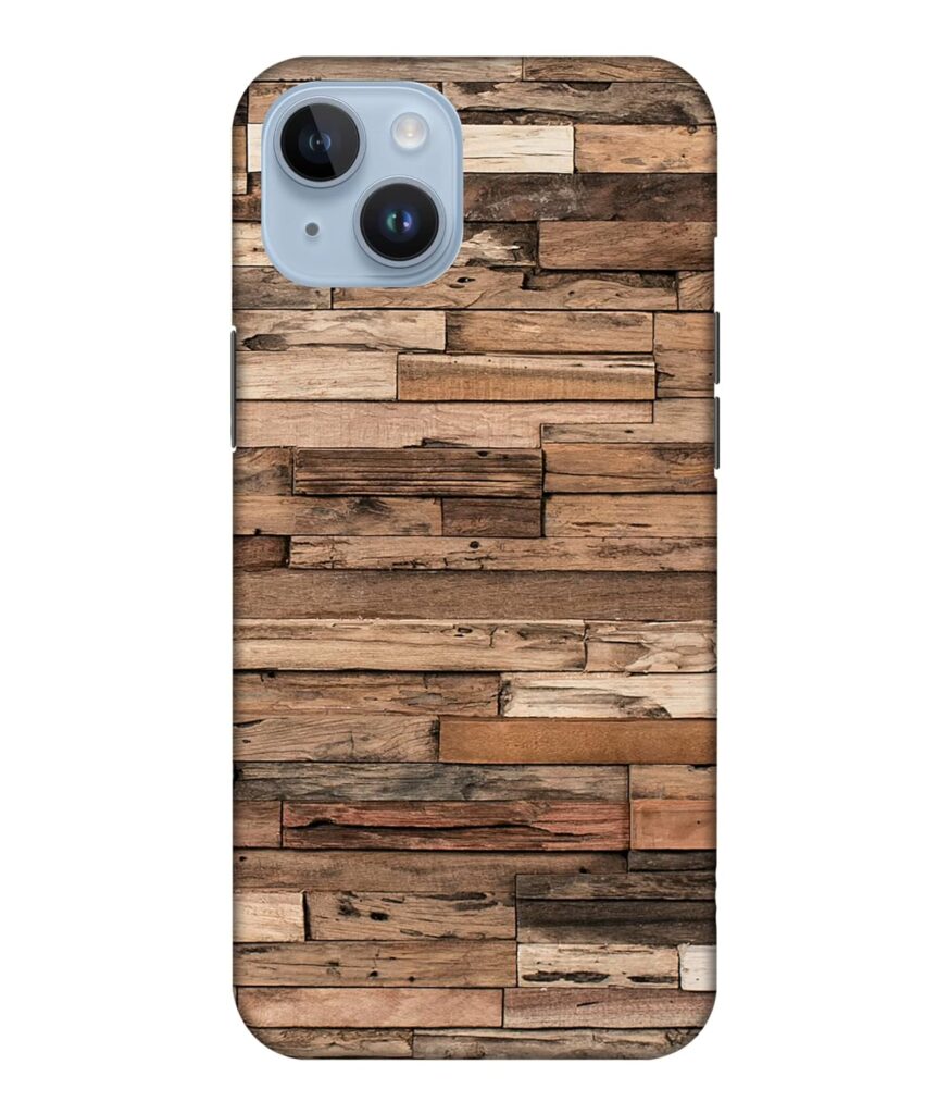CreativeSoul ''Wooden Tiles'' Printed Hard Back Case for iPhone 14 Plus, Designer Cases & Covers for Your Smartphones