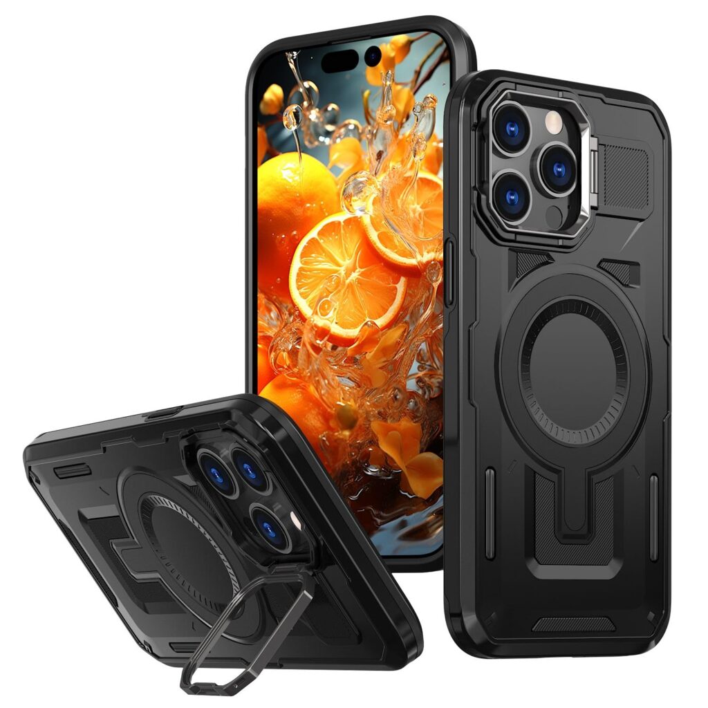 Cubix for iPhone 15 Pro Max Case N52 Strong Magnets Military-Grade Drop Protection Cover for Apple iPhone 15 Pro Max Back Cover