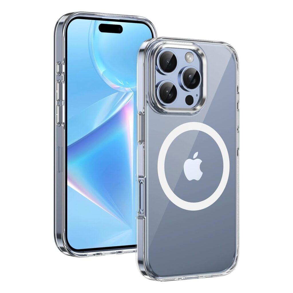 Electroplated Mag-Safe Case for iPhone 15 Pro, iPhone 15 Pro Back Cover Case(2023) - TPU | White