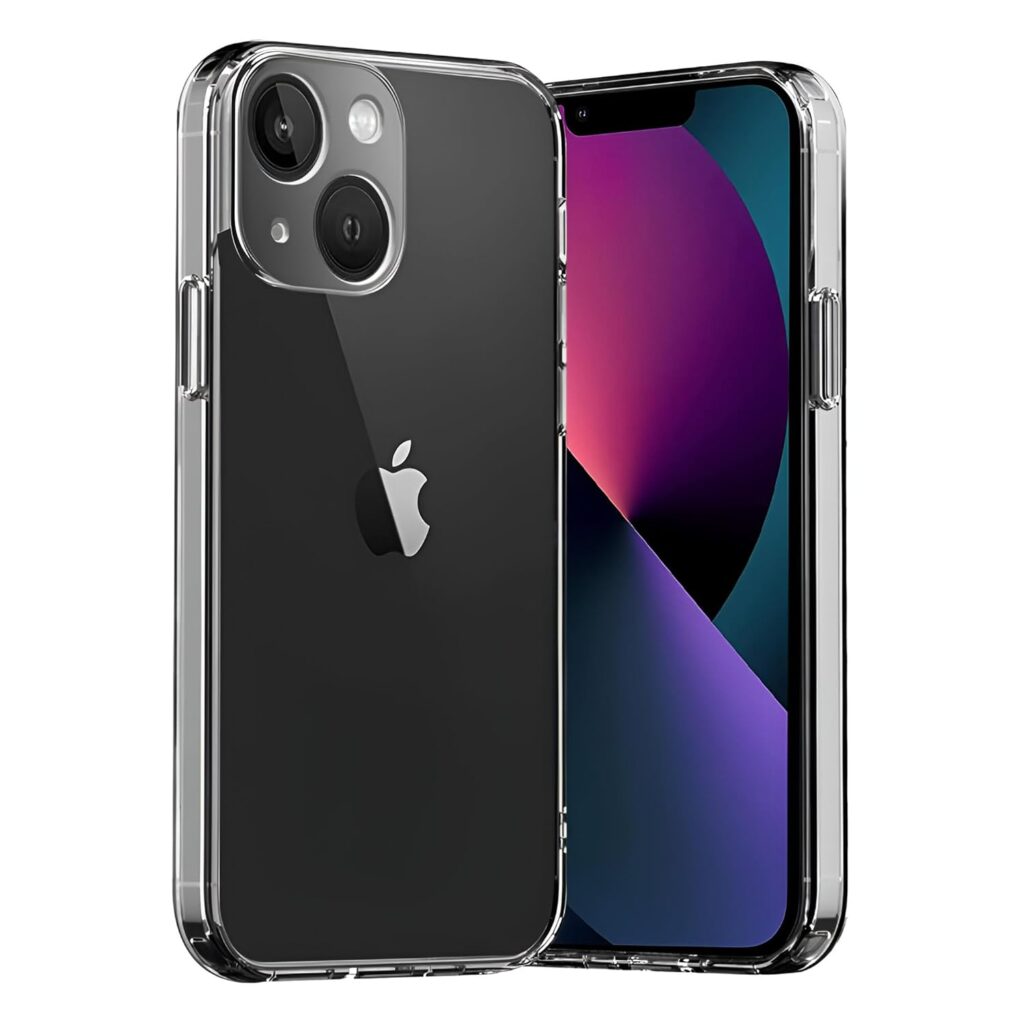 KoverX Clear Transparent Back Case Compatible with iPhone 14 | Anti-Yellowing Slim Fit, Shockproof Camera Protection, Lightweight Polycarbonate, Wireless Charging, Mobile Cover for Men & Women