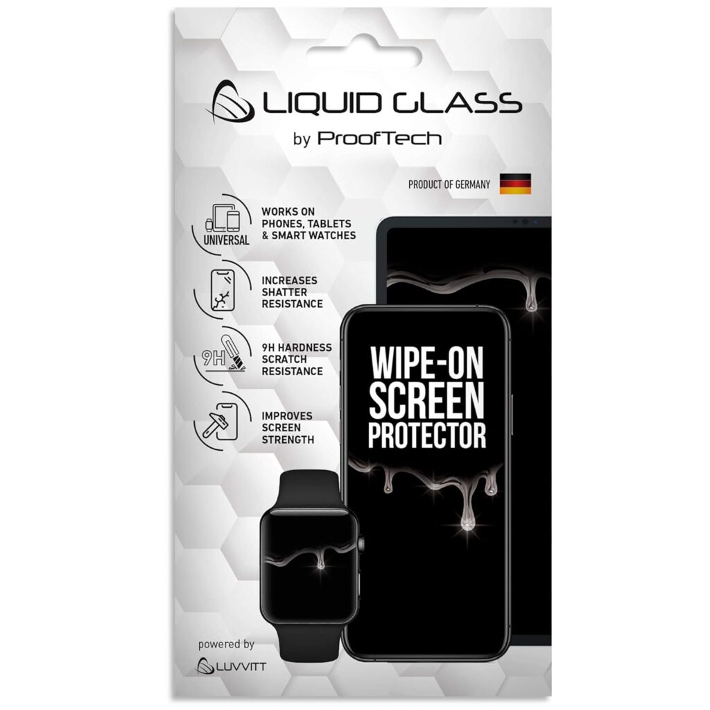 Luvvitt Liquid Glass Screen Protector Nano Protection for All Apple Samsung and Other Phones and Tablets Watches iPhone iPad Samsung Galaxy S10 S9 Note 10 Models and More