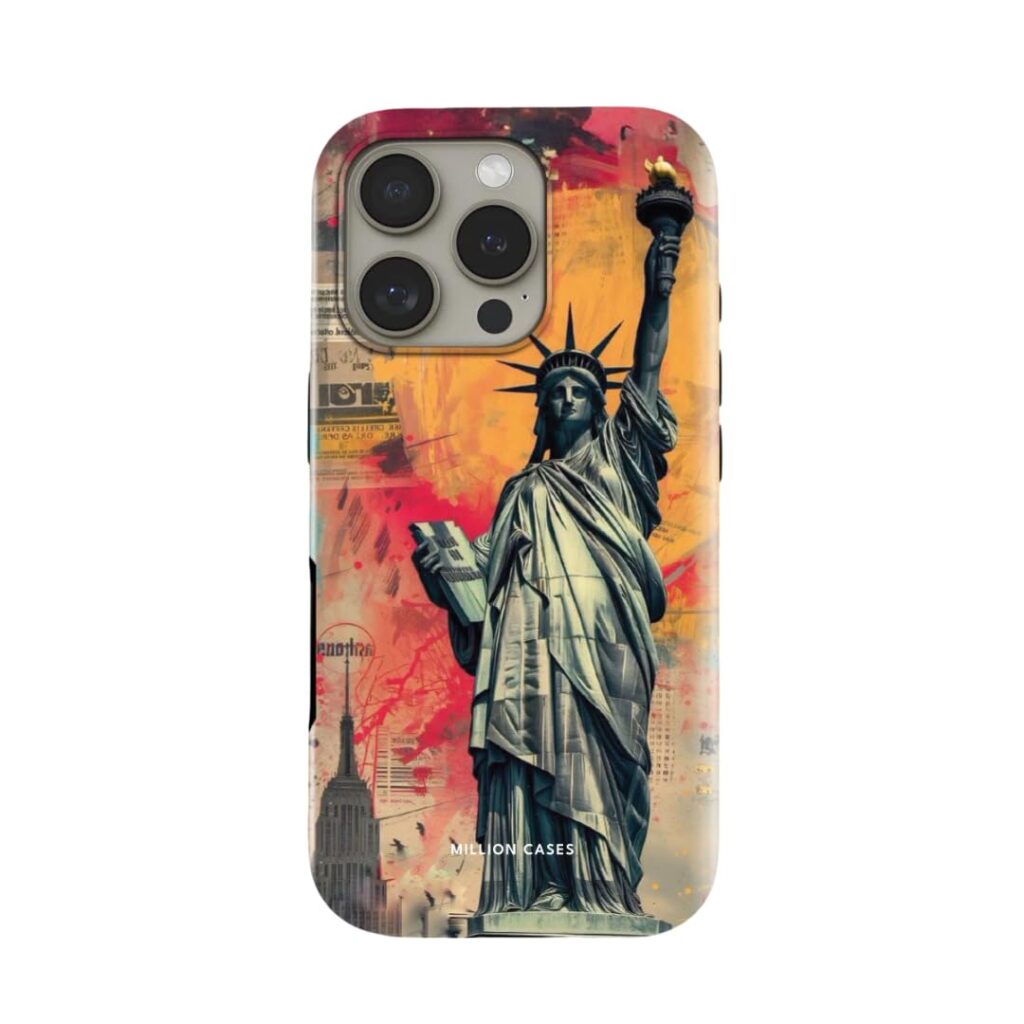 MILLION CASES Back Cover Case for iPhone 15 Pro Scratch Resistant Anti-Slip Polycarbonate Shockproof Protective Durable Sky Sentinel Crystal Case for Men & Boys