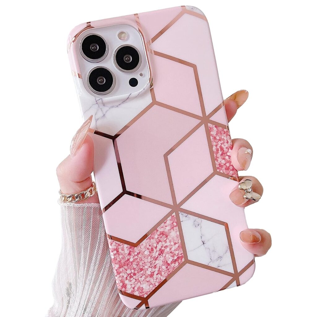 MVYNO Elegant Premium Case Compatible With Iphone 15 Pro Max Cover|Exclusive Trendy Pink Protection Case And Covers For Women & Girls (Flexible|Silicone Case|Compatible With Iphone 15 Pro Max, Pink)