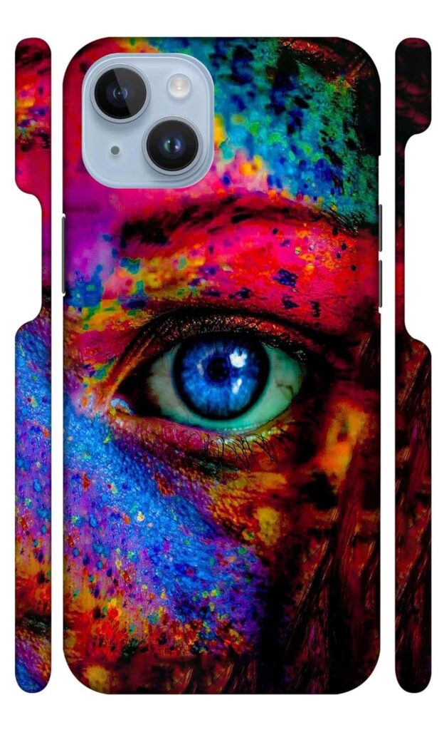 Multicolor Beautiful Eye | Designer Printed Hard Back Cover for Apple iPhone 14 Plus Premium, Attractive, and Uniquely Crafted Smartphone Case