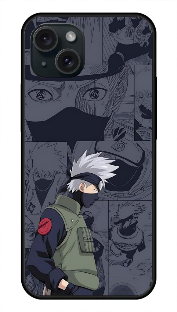 NDCOM for iPhone 15 Plus Cover Case | Premium Back Cover for iPhone 15 Plus | Protective iPhone 15 Plus Back Case | Kakashii Printed Metal Case