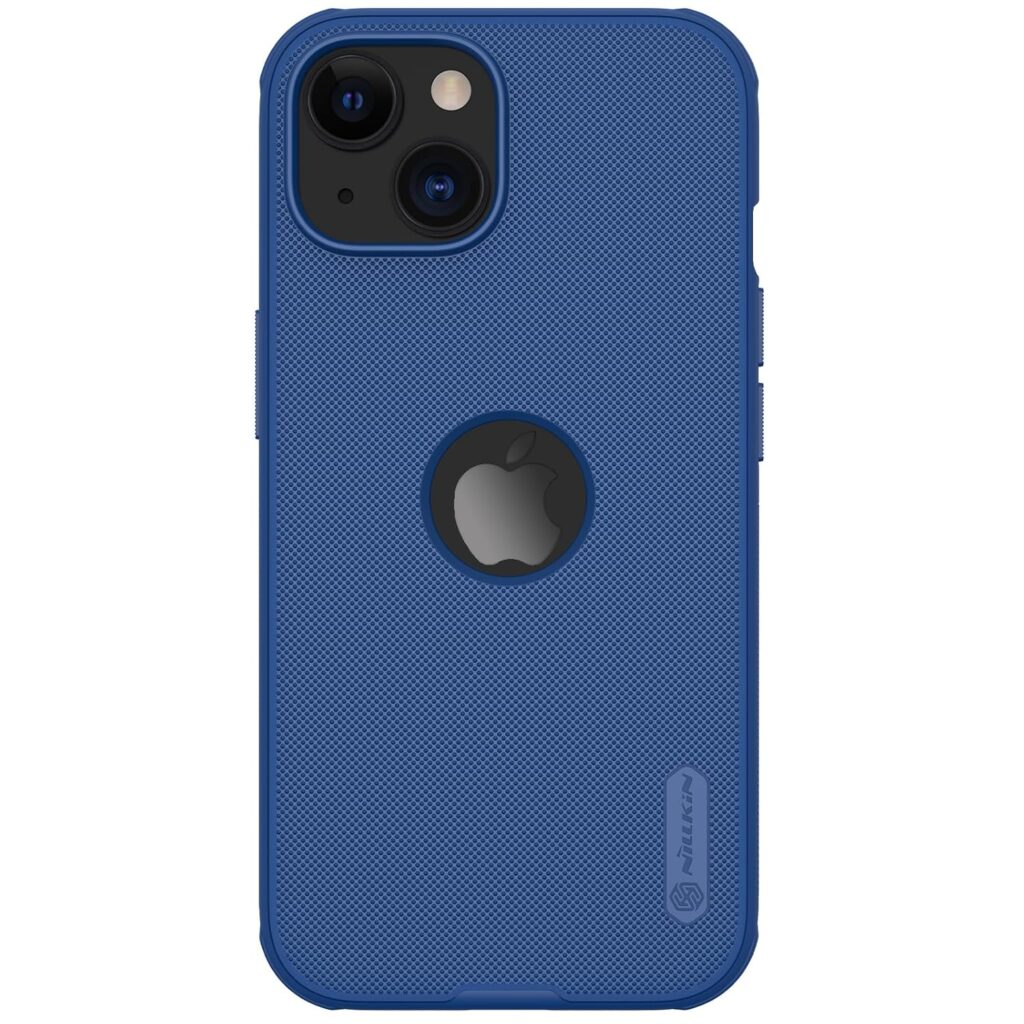 Nillkin Case for Apple iPhone 15 (6.1" Inch) Super Frosted Shield Pro Hard Back Soft Border (PC + TPU) Shock Absorb Cover Raised Bezel Camera Protect PC with Logo Cut Blue Color