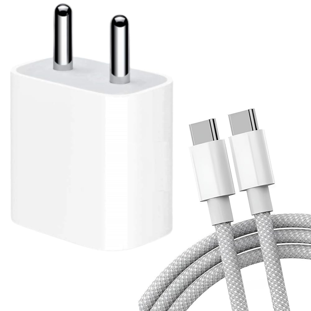 Original 20W for iPhone 15/15 Pro /15 Pro Max /15 Plus/ 16/16 Pro /16 Pro Max /16 Plus | Type-C Adapter for High-Speed Charging |