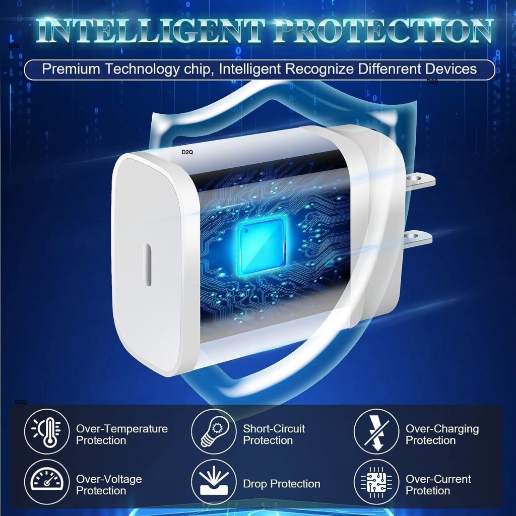 Original 20Watt Charger Compatible with iPhone 13 12 12 Pro Max 12 Mini 11 11Pro Xs Max Xr X 8 8 Plus iPad Xs Max 14 Plus 14 Pro BG290 BG302 ZX570