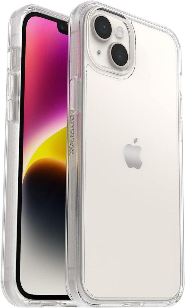 OtterBox Symmetry Series Slim Case for iPhone 14 Plus (Only) Non-Retail Packaging, Clear