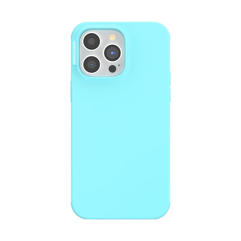 POPSOCKETS iPhone 14 Pro Max Case Compatible with MagSafe, Phone Case for iPhone 14 Pro Max, Wireless Charging Compatible, Case Only - Butterfly Pea Blue