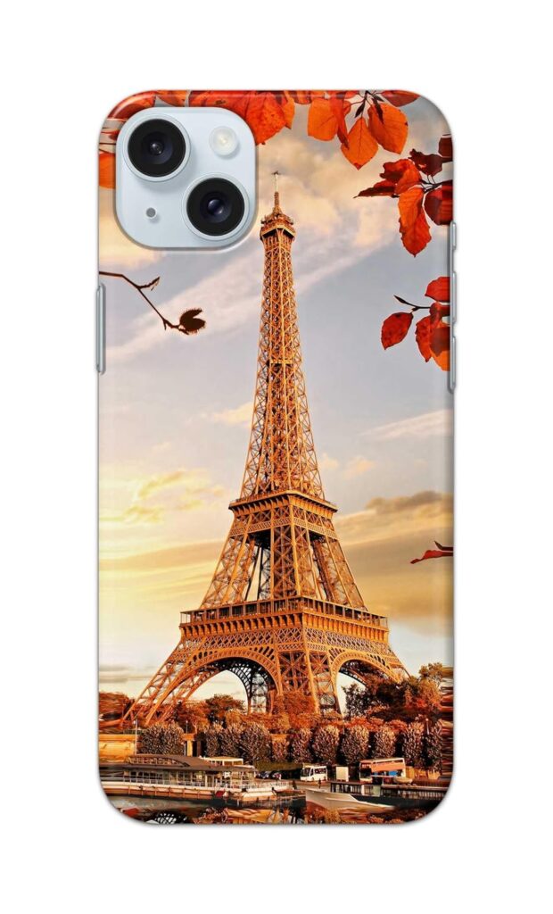 PRINTFIDAA® Printed Hard Back Cover for Apple iPhone 15 Plus Back Cover (Eiffel Tower -K1) -190724(EM)