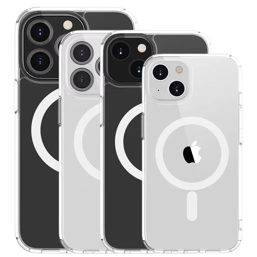 Printme Mag-Safe Compatible Clear Case for iPhone 16 Pro - Shockproof Transparent Back Cover with Magnetic Ring for Wireless Charging