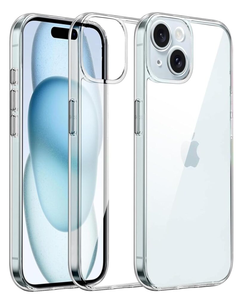 Raayan Flexible Shockproof Crystal Clear TPU Soft Bumper Back Cover with Cushioned Edges Back Cover for iPhone 14 Plus