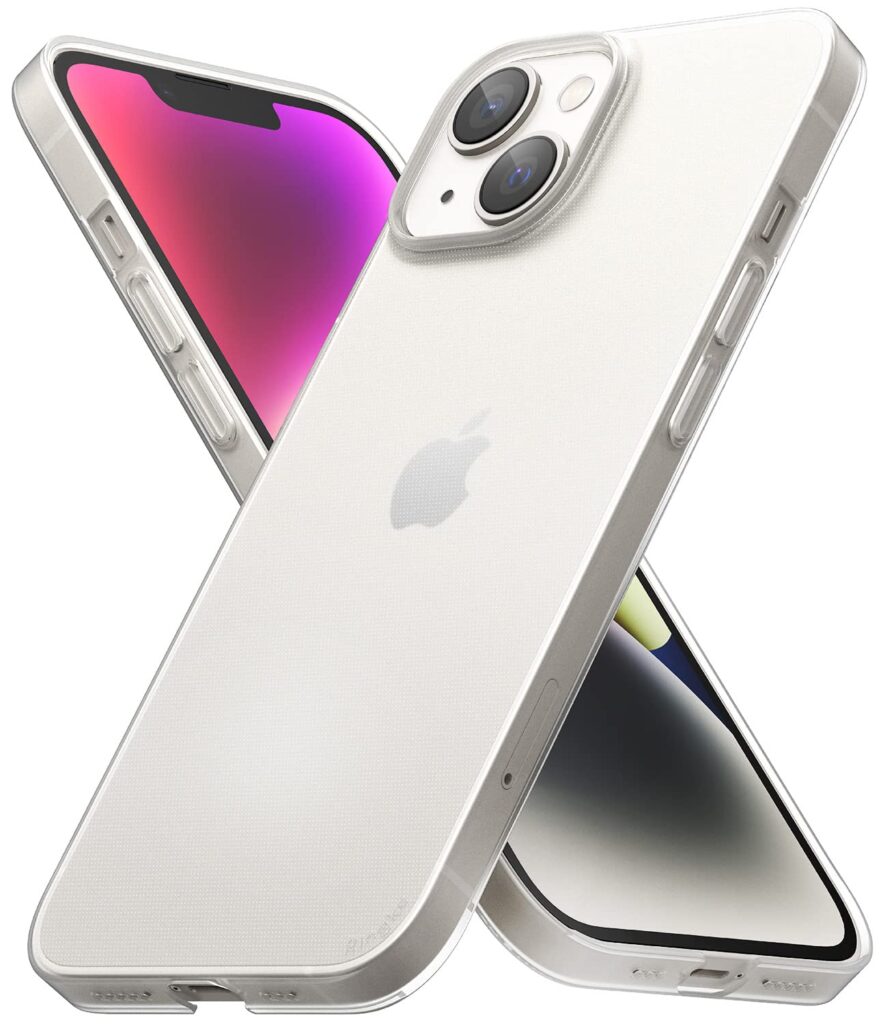 Ringke Polycarbonate Slim Compatible With Iphone 14 Plus Case Cover Transprarent Hard 0.8Mm Super Slim Thin Skin Iphone 14 Plus Back Cover - Matte Clear, Clear