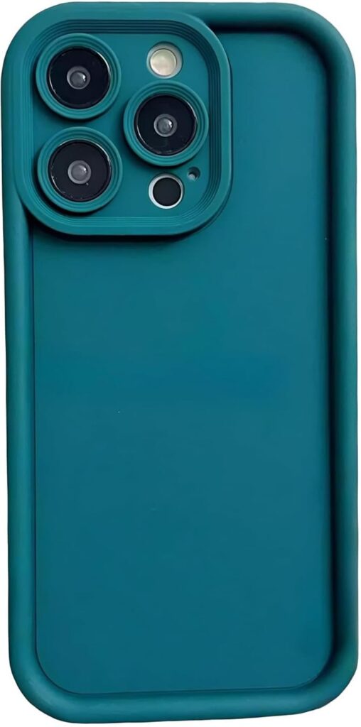 Scalebee Back Cover for Apple iPhone 14 Pro Max Soft and Flexible Matt Finish Anti Slip Scratch Proof Camera Protection Silicon Phone Case Wireless Charging Support (Blue)