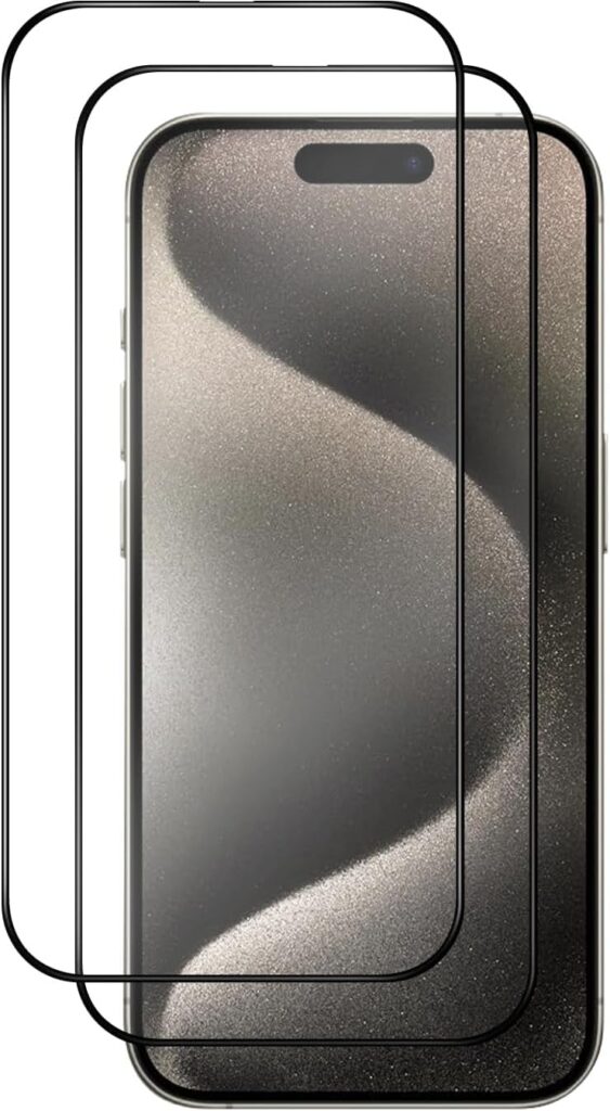 Scalebee Edge To Edge Perfect Fit Tempered Glass for Apple iPhone 14 PRO 9H Super Hardness Anti Scratch Anti Glare Matte Finish Glass Screen Protector (Pack of 2)