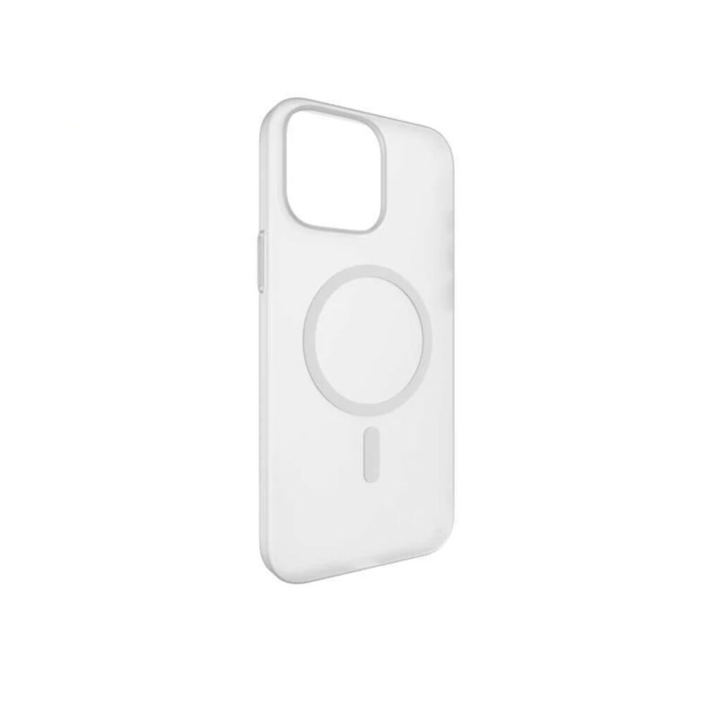 T TECLUSIVE Ultra Thin Magnetic Translucent Case Compatible with Magsafe iPhone 15 Pro Max | Hard Frosted Matte Slim Paper Cover with Ring | Lifetime Non Yellowing Case (Frosted Clear, 15 Pro Max)