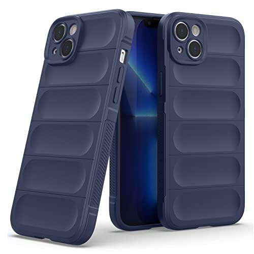 TOUCCH iPhone 14 Plus Silicone Back Bumper Case| Shock Proof Design & Camera Protection | Premium Rubberised Cover (Microfiber Lining) for Apple iPhone 14 Plus | Matte Silicone - Blue
