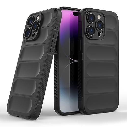 TOUCCH iPhone 15 Pro Max Silicone Back Bumper Case| Shock Proof Design & Camera Protection | Premium Rubberised Cover (Microfiber Lining) for Apple iPhone 15 Pro Max | Matte Silicone - Black