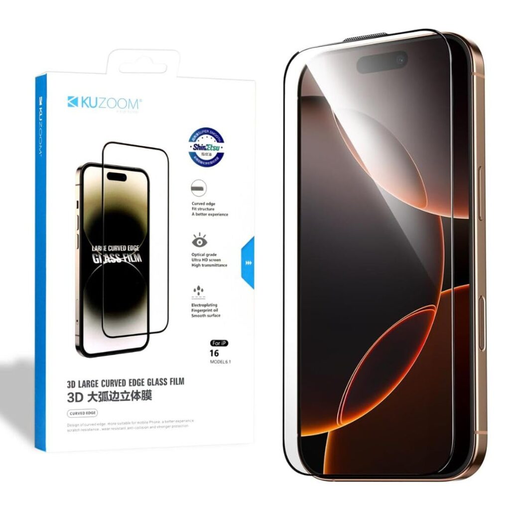 Ultra Clear Screen Protector for iPhone 15 Pro Max – 9H Tempered Glass