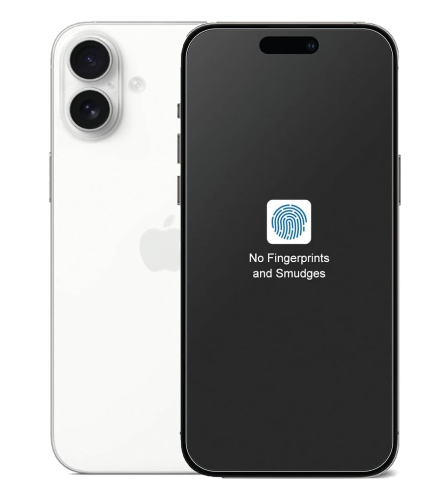 ZARALA Matte Screen Protector Compatible with iPhone 16 Plus/iPhone 15 Plus Tempered Glass Matte Finish Screen Protector Guard Front Side [Full Coverage] Anti Glare Anti Fingerprint [Bubble-Free]