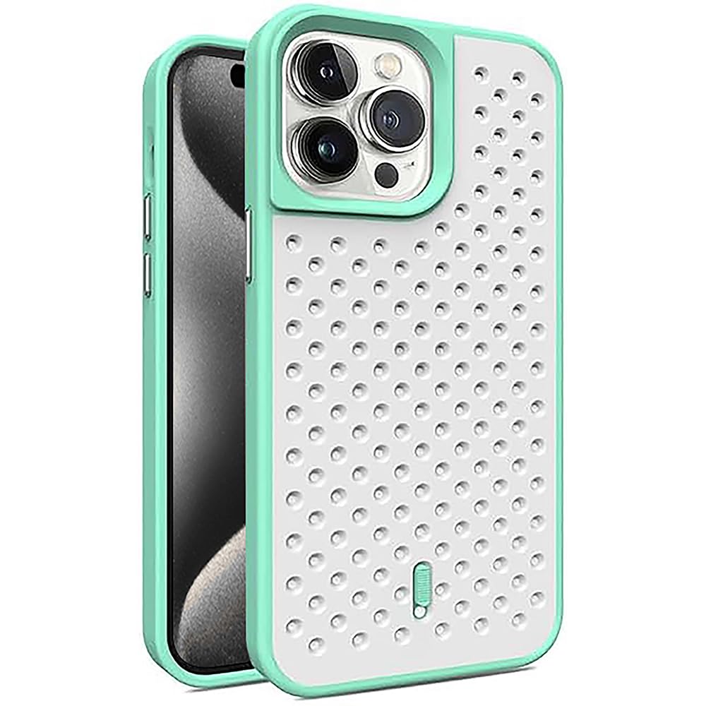 amazon basics Basic Case for Apple iPhone 15 Pro (Silicone_Green)