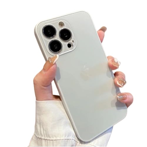 MILLION CASES Back Cover Case for iPhone 13 Pro Max Shockproof Protective Edge Matte Finish Case for Men & Boys(White)