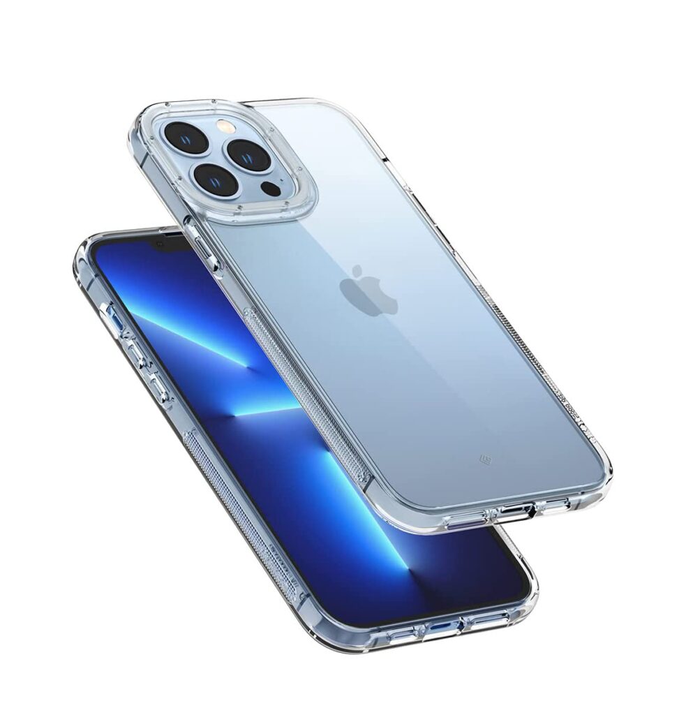 KRL Silicone Back Case for iPhone 13 Pro Max Back Cover Slim Clear Camera Protection Anti-Slip Grip Back Cover for iPhone 13 Pro Max (Transparent | Camera Protection | RL2303)